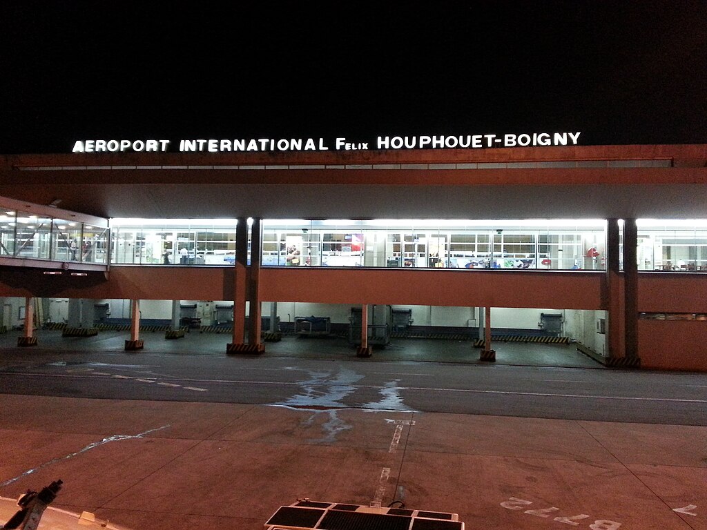 Abidjan Airport in Côte d'Ivoire.