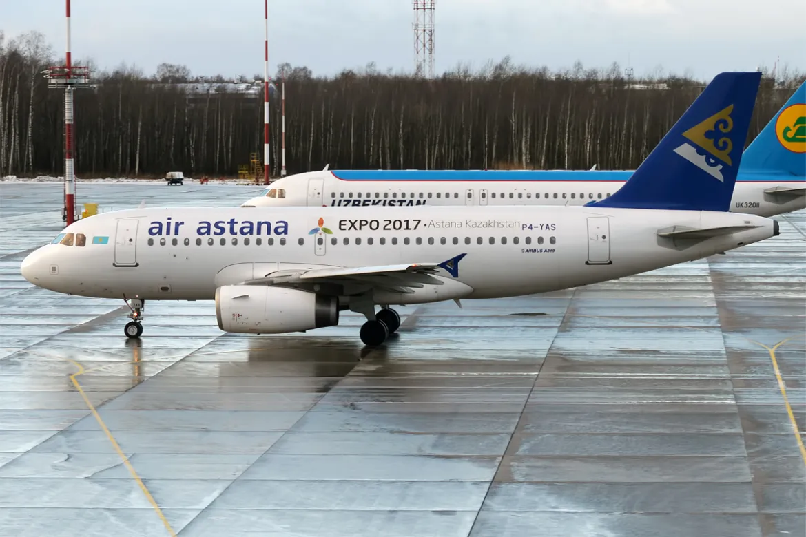 Air Astana, P4-YAS, Airbus A319-132 © Anna Zvereva