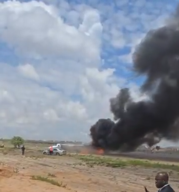Screenshot off video footage of the Kolwezi Crash 