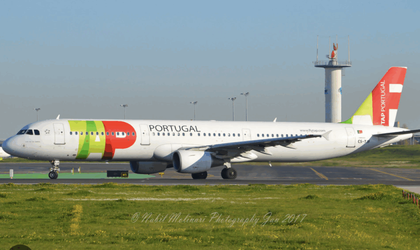 TAP Portugal aircraft taxiing