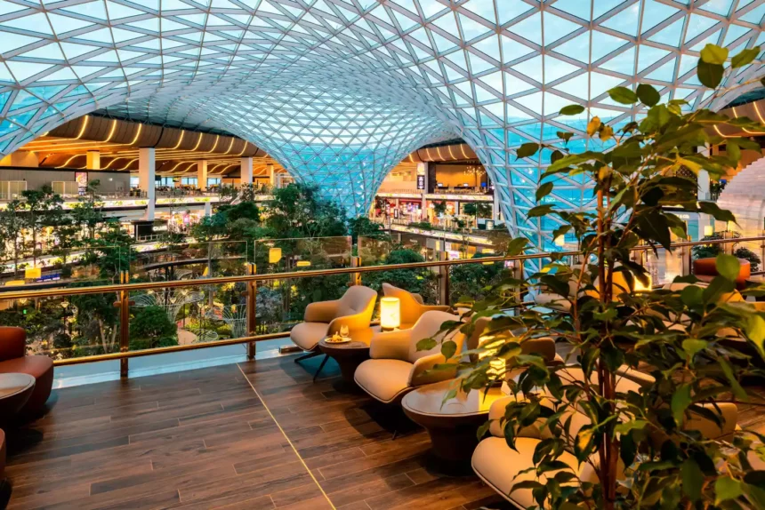 Green airport lounge
