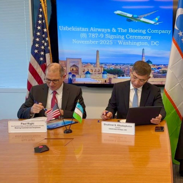 Ubekistan inks deal to purchase 8 Boeing 787-9 Dreamliner
