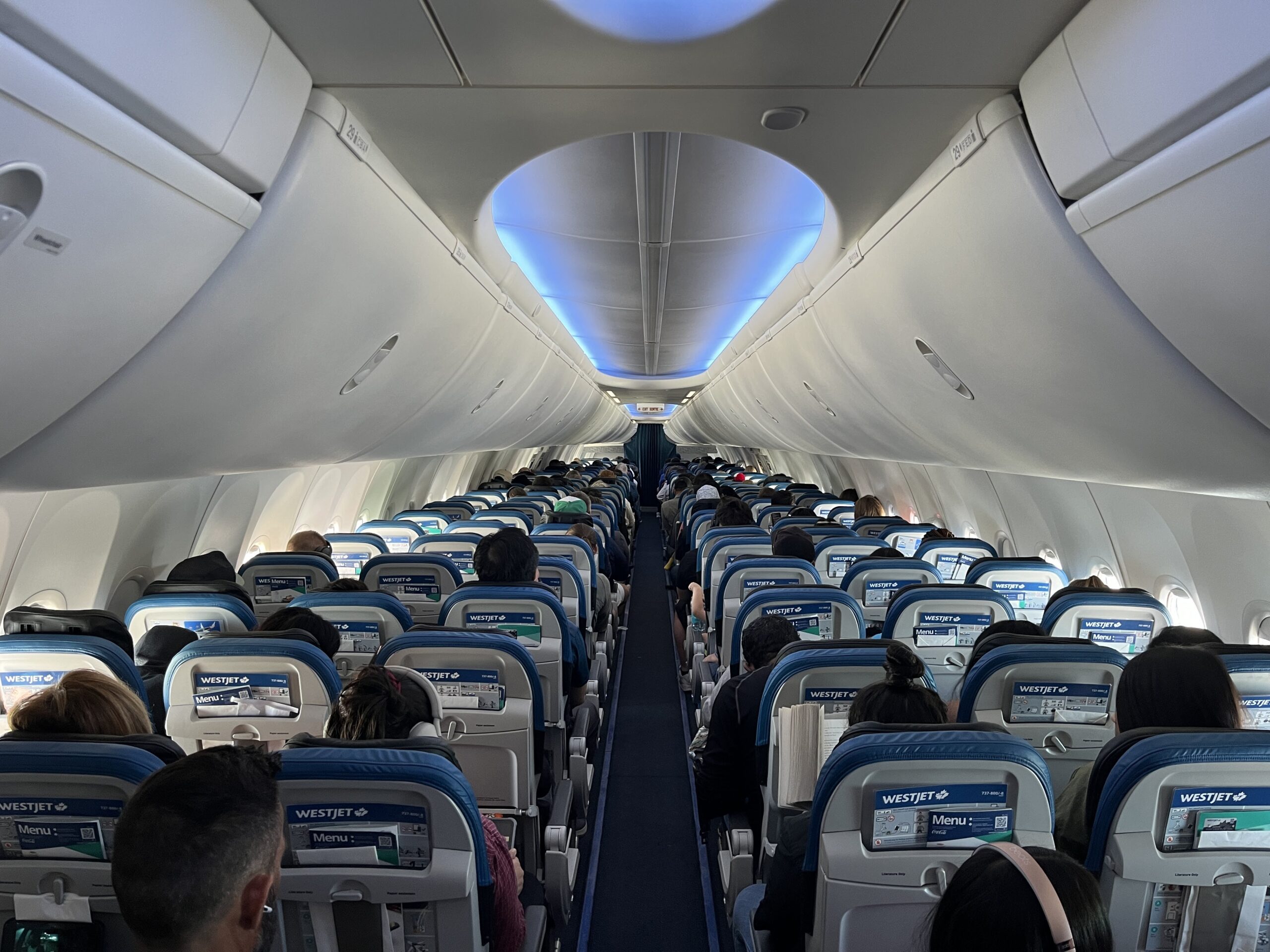 WestJet 737 MAX Cabin
