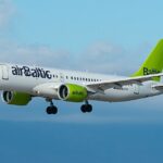 A photo of airBaltic Airbus A220-300 aircraft