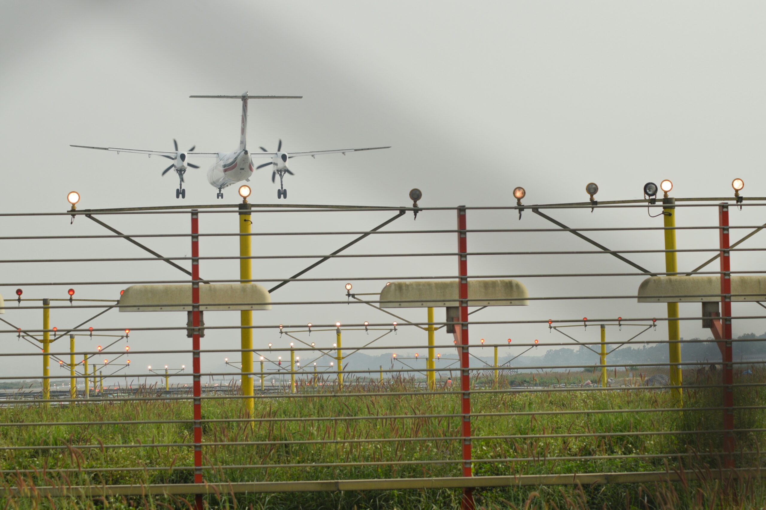 Aeroplane landing on Hazrat Shahjalal International Airport Dhaka 