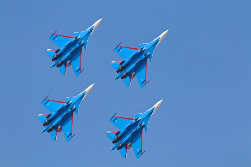 Russian Knights at Dubai Airshow 2017