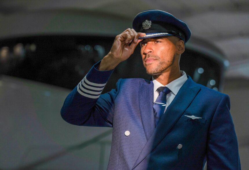 A picture of a British Airway pilot