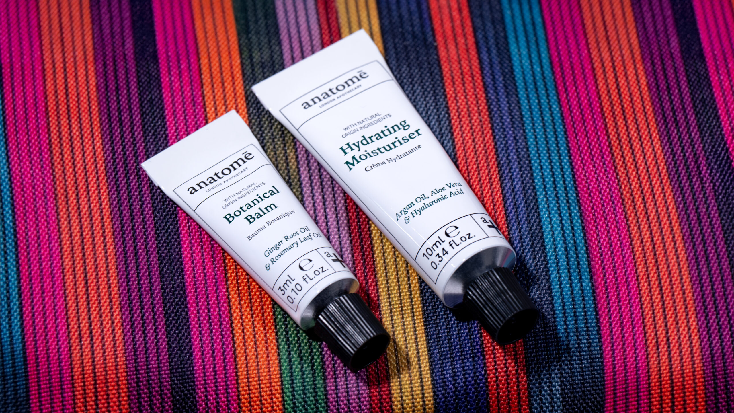 2 skin care products by the skincare brand anatomē now featured in the new Club World amenity kits.