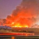 TBS file photo of HSIA cargo village fire on 18 October 2025