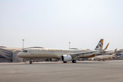An Etihad Airways Airbus A321 aircraft.
