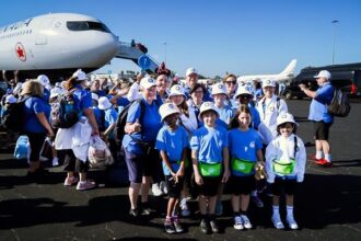 A picture of Dreams Take Flight group photo