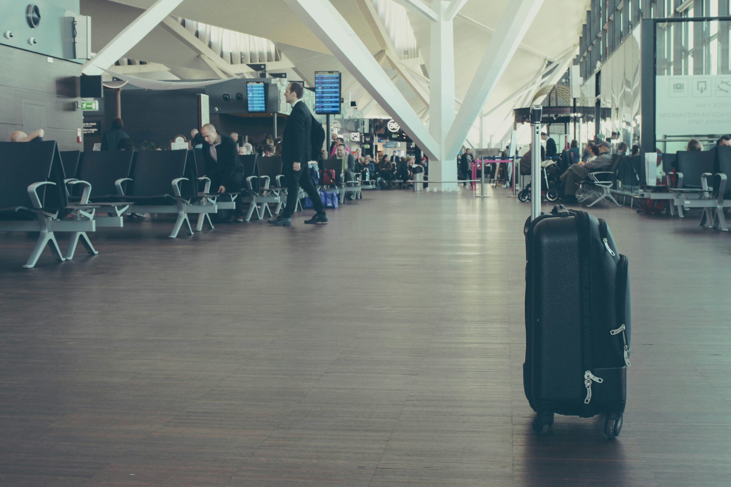 Luggage at the Gdansk airport