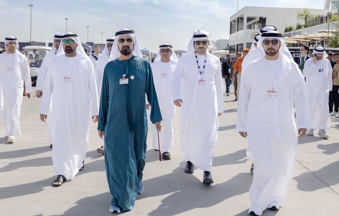 UAE Vice President Sheikh Mohammed bin Rashid Al Maktoum at Dubai Airshow 2025