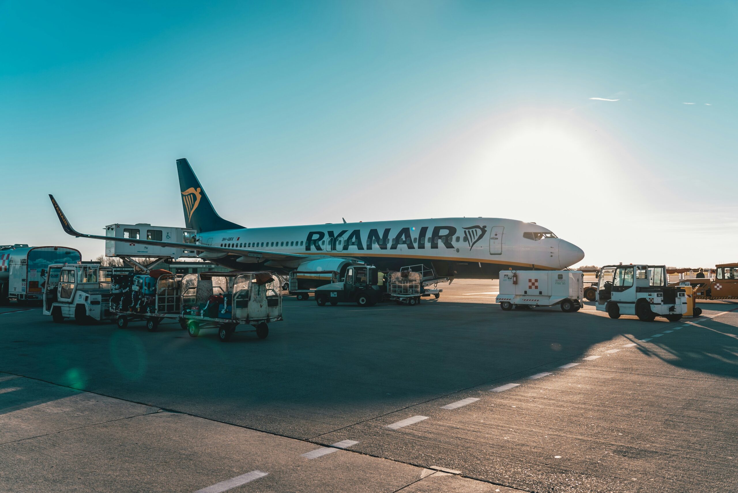Parked Ryanair Airliner 