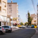 Cars Parked In Front Of Buildings in Cyprus