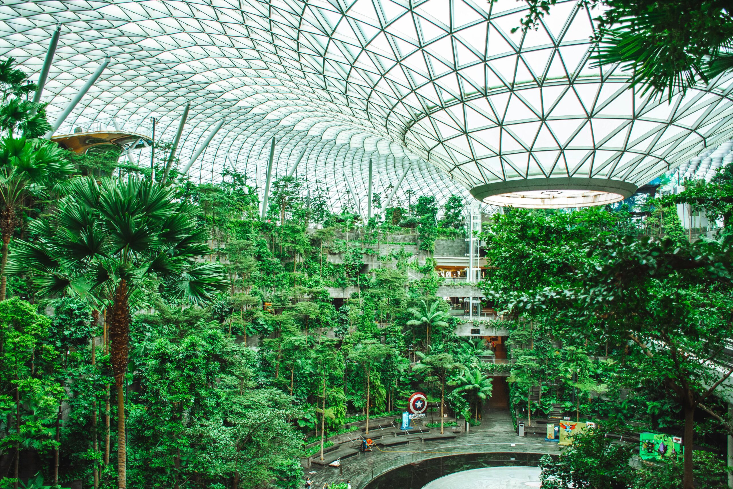 Shiseido Forest Valley Indoor Garden in Jewel Changi Airport