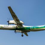 Flight Against Clear Blue Sky