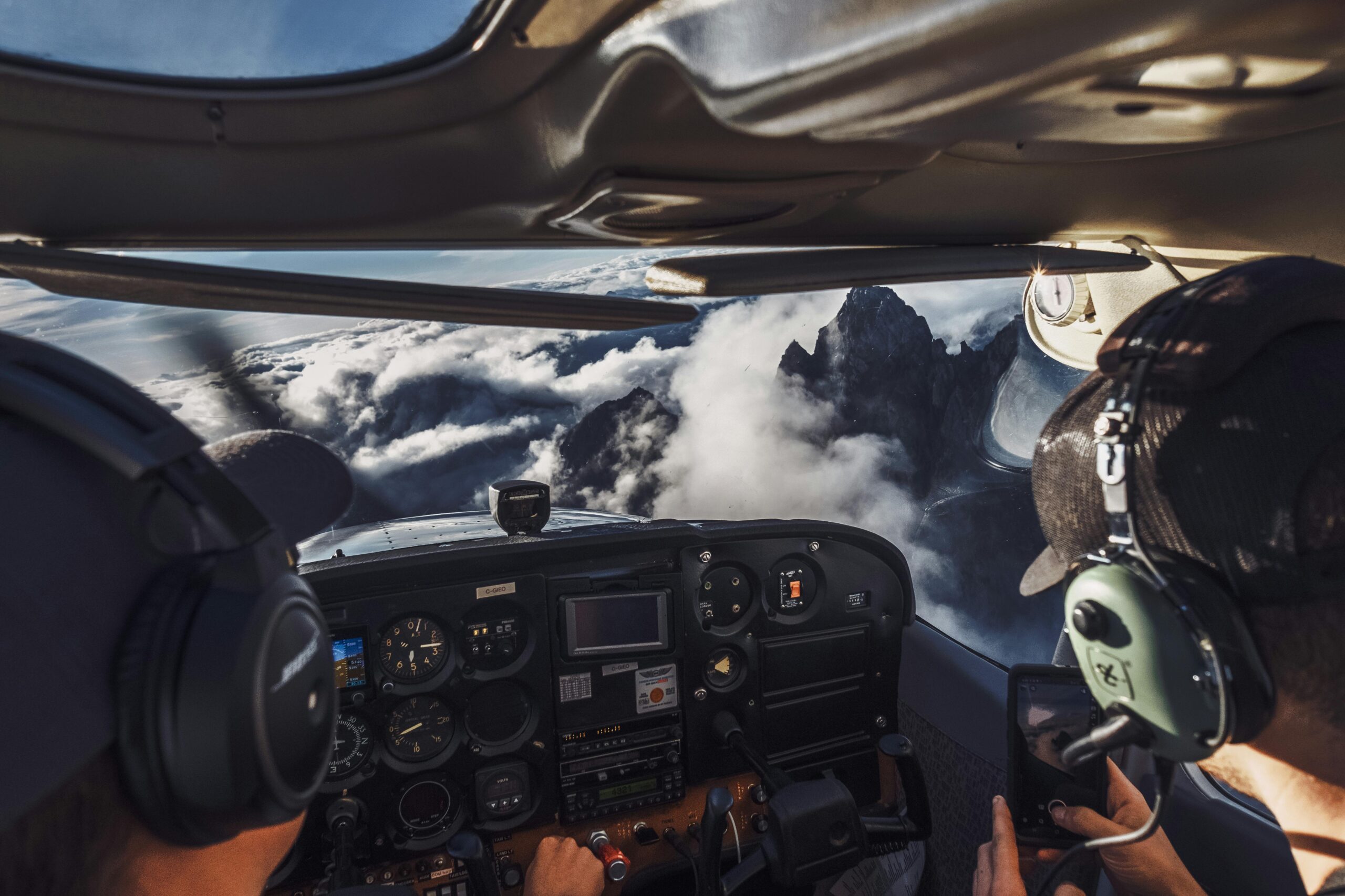 Pilots on Airplane