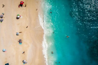 People Having Fun on the Beach