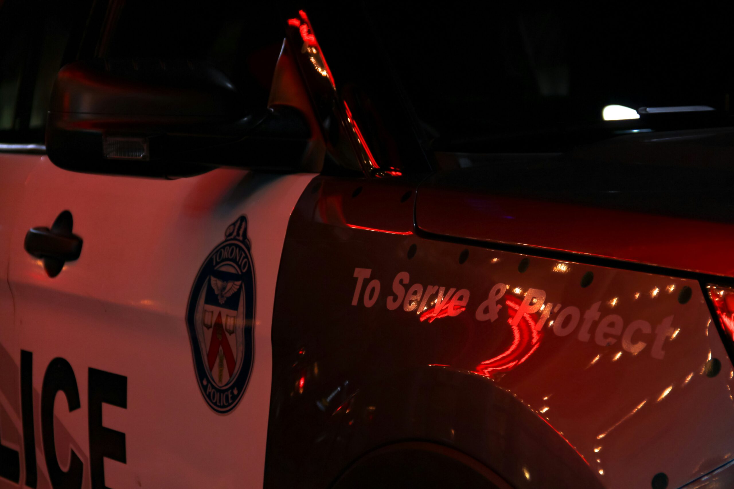 Close up Canadian Police Vehicle 
