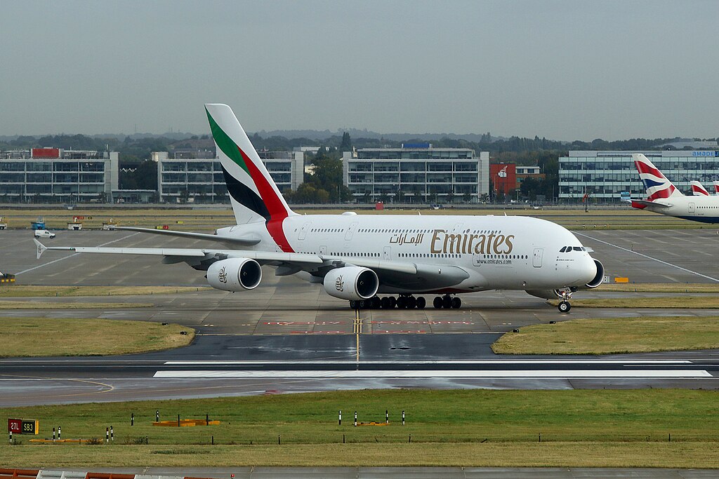 An aircraft trying to turn in the runway