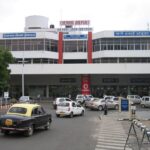 This image shows the exterior view of the old Chennai Airport.