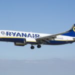 This image shows an aircraft flying in the sky