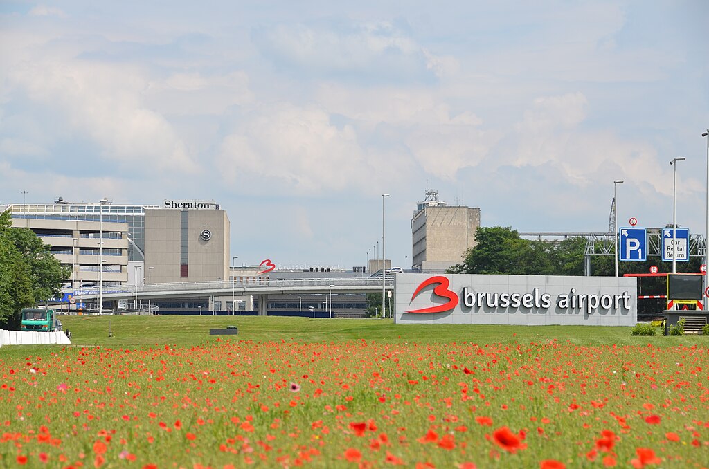 Name sign of an airport