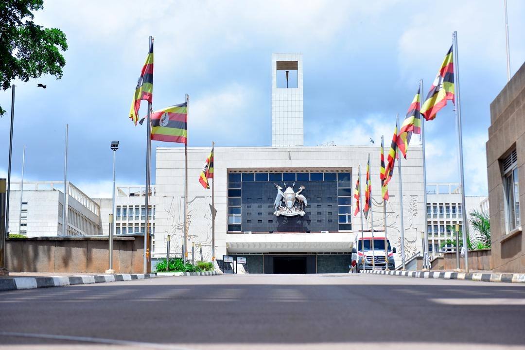 A daylight image depicting the Parliament Building in Uganda