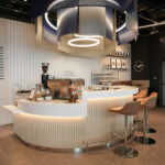 Cafe style area of new Lufthansa Lounge