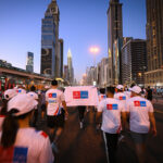 Emirates employees at Dubai run