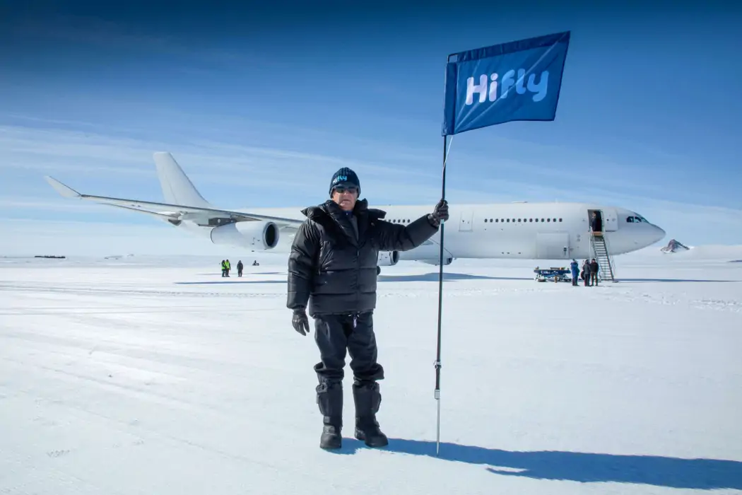 Hi Fly first flight to Antarctica Airbus 340