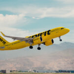 A photo of an Spirit Aircraft taking off