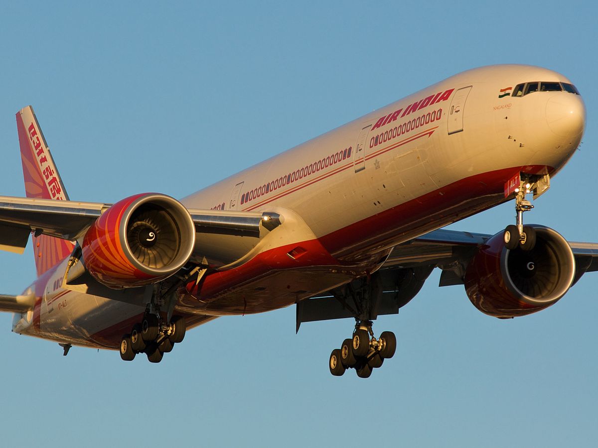 Air India Boeing 777 aircraft in flight