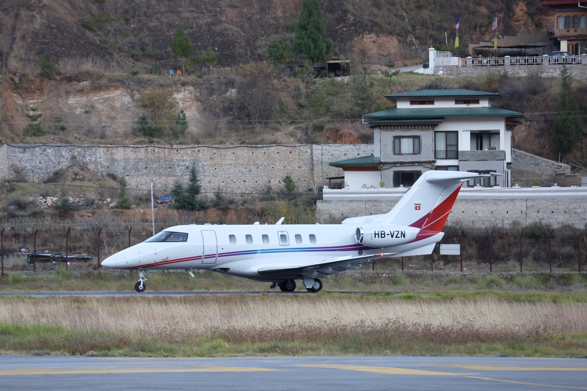 Drukair – Royal Bhutan Airlines welcomes its new Pilatus PC-24 Airplane at Paro International Airport, Bhutan on 27th November, 2025