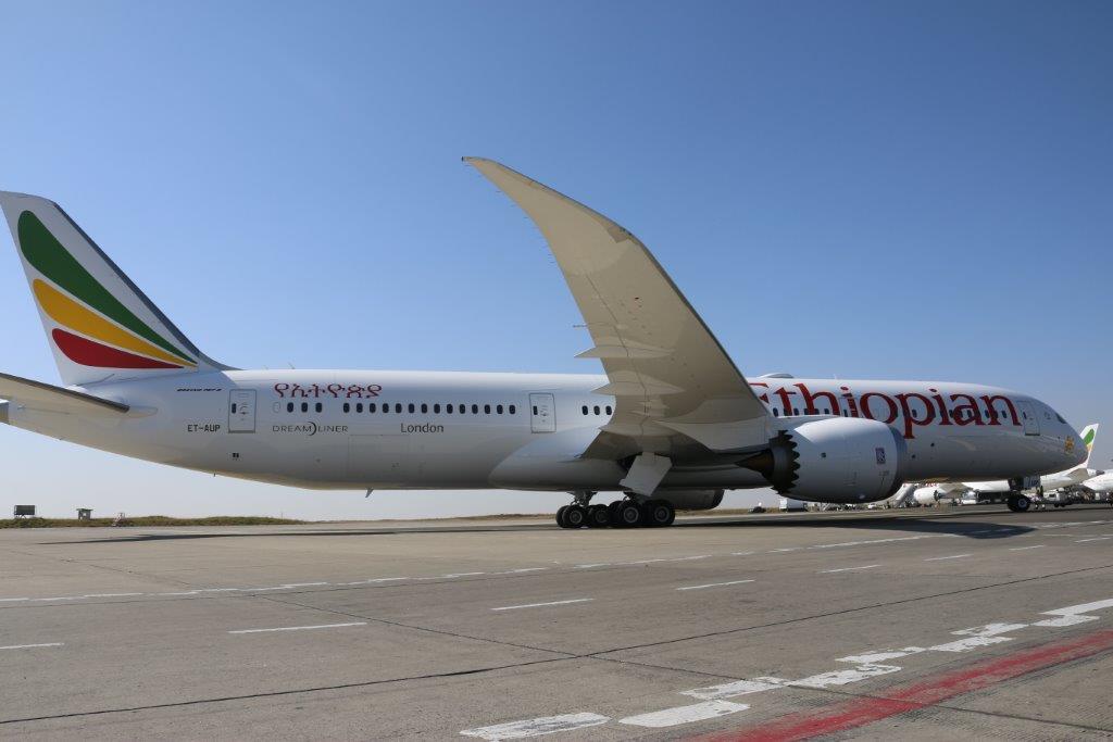 Ethiopian AIrlines Boeing 787-9 aircraft 