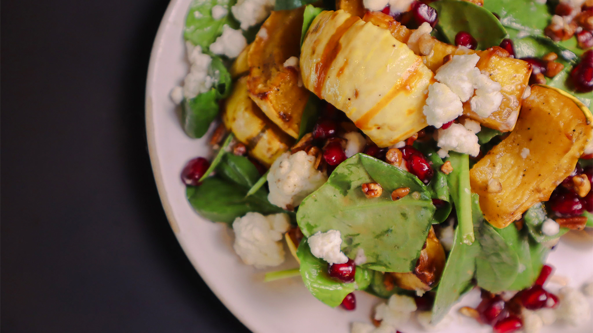 Farro and squash salad with butternut squash (PHL)