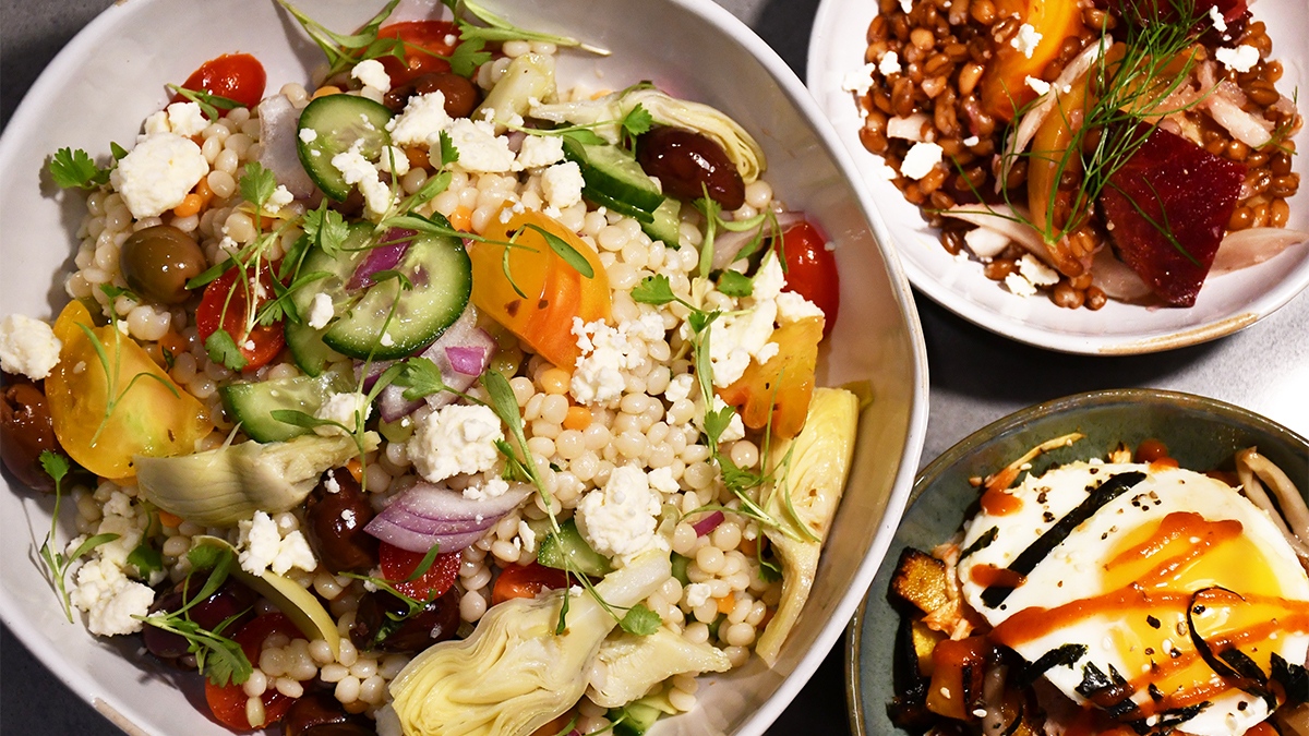 Mediterranean couscous salad (DFW)