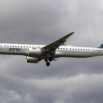 Porter Airlines E195-E2 Landing at Toronto Pearson Int'l Airport