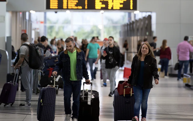 Airport Gate with Passengers