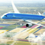KLM soaring through the skies