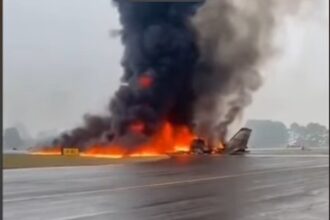 Multiple people are feared dead after an aircraft landing crash has been confirmed at Statesville Regional Airport in North Carolina at 10:15am EST.