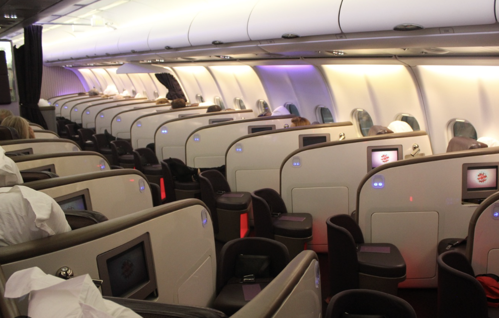 Virgin upper class cabin