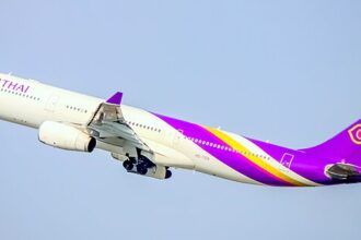 Thai Airways (HS-TER) Airbus A330-343 MSN-1060 in flight.