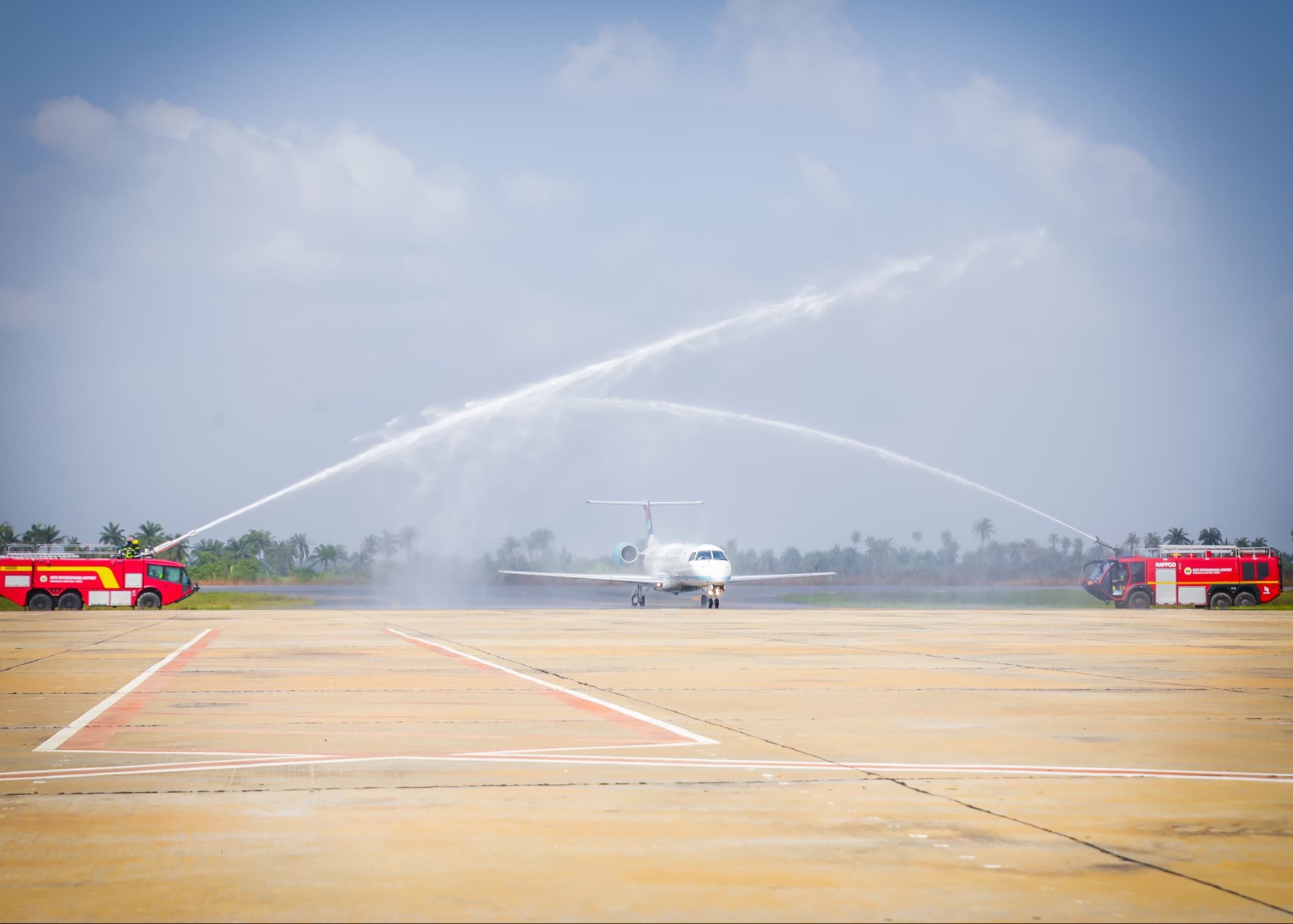 United Nigeria Airlines' Inaugral flight to Ekiti © Biodun Abayomi Oyebanji (BAO), Governor, Ekiti State (via X)