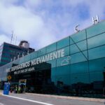 Front view of Jorge Chávez International Airport in Lima, Peru, showing the main terminal building © Karina Mendoza