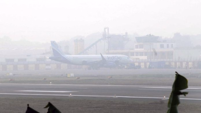 Fog at IGI airport