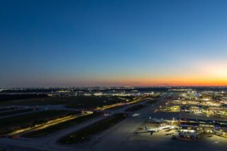 Pictures taken from the ATC Tower at George Bush Intercontinental Airport