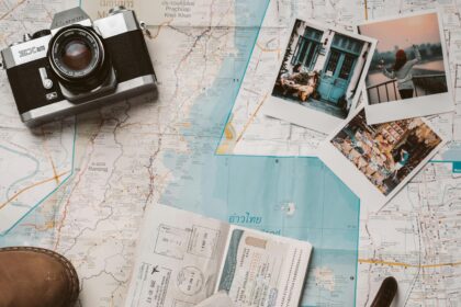 Camera Photos and Map on the Ground