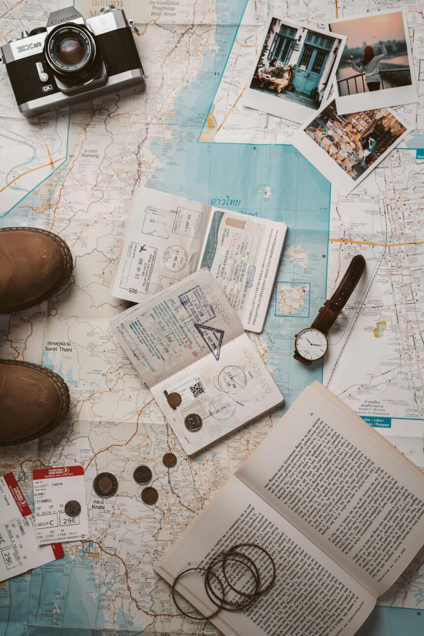 Camera Photos and Map on the Ground